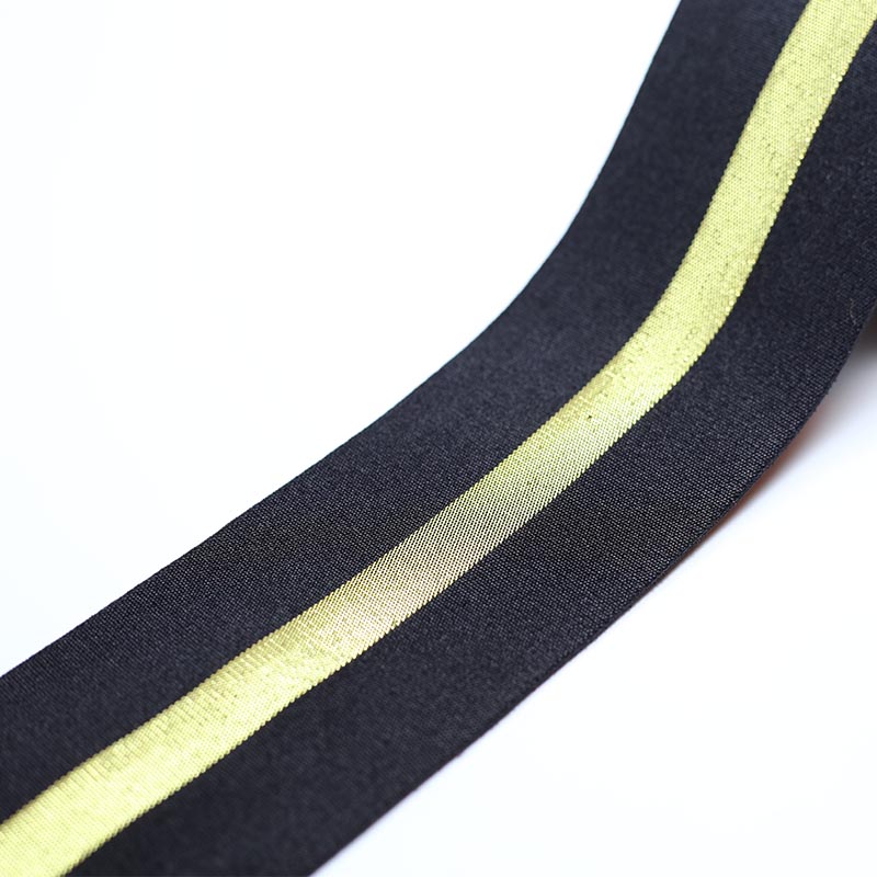 Guldstribe elastikbånd 50mm elastiske bånd tøjtasker bukser elastisk gummi 4cm webbing gør-det-selv sytilbehør