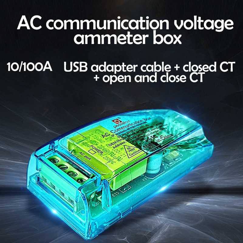 PZEM-004T nouvelle Version puissance énergie Watt mètre AC 220V 100A électricité Volt ampèremètre fréquence Kwh voltmètre pour Arduino CT bobine CT