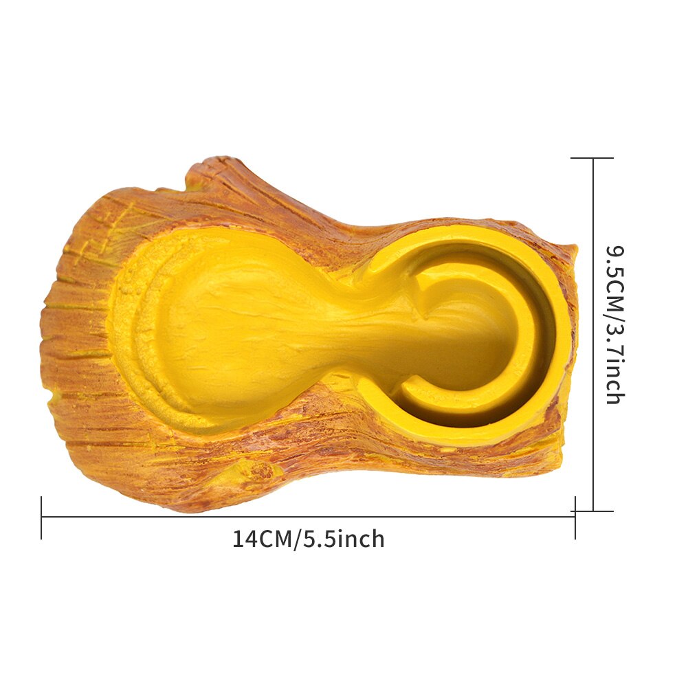 Reptile Automatic Waterer Feeder Basin Simulation Tree Bark Turtle Lizard Drinking Bowl Fountains Landscaping