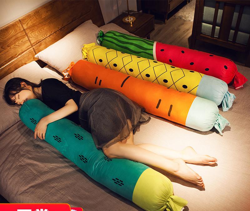 Længde 65cm værelses slik lang pude lur pude sovepude aftagelig vaskbar blød boligindretning bil sofa pude