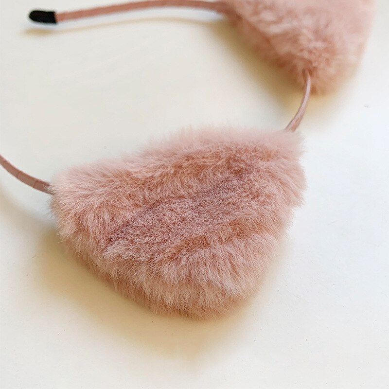 Leuke Kat Oren Pluche Hoofdband Vrouwelijke Haarspeld Pony Haarband Meisje Japanse Mode Haaraccessoires Haar Bundel