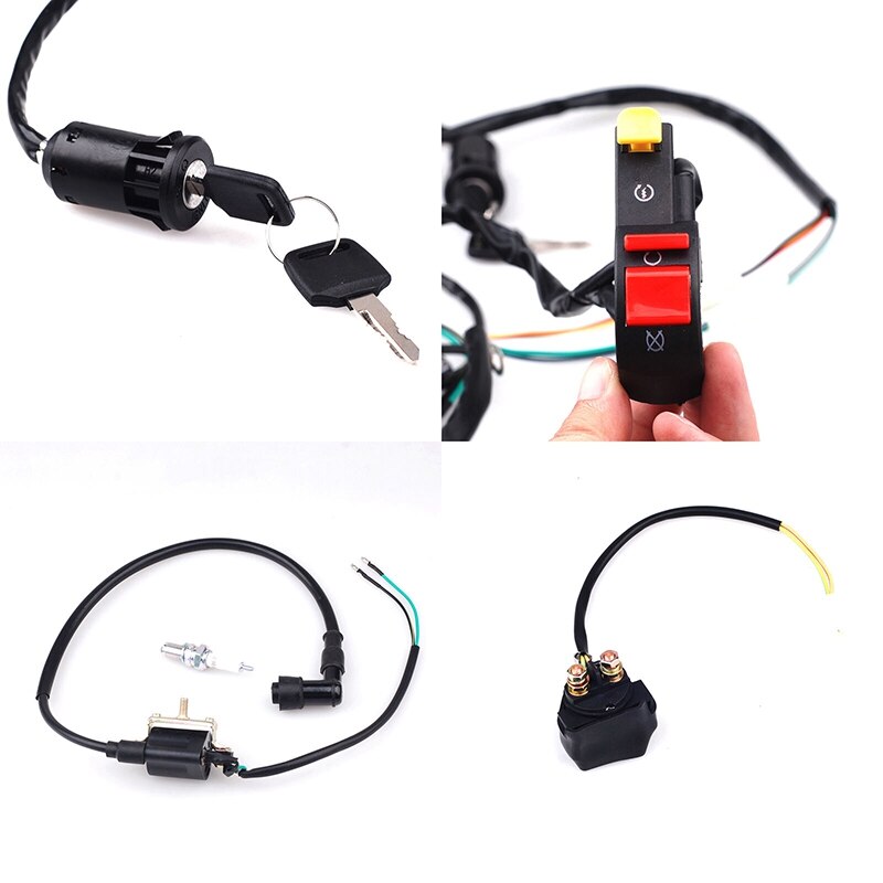 Fuld el-ledningsnet spole cdi 50-110cc atv quad bike buggy go kart 2