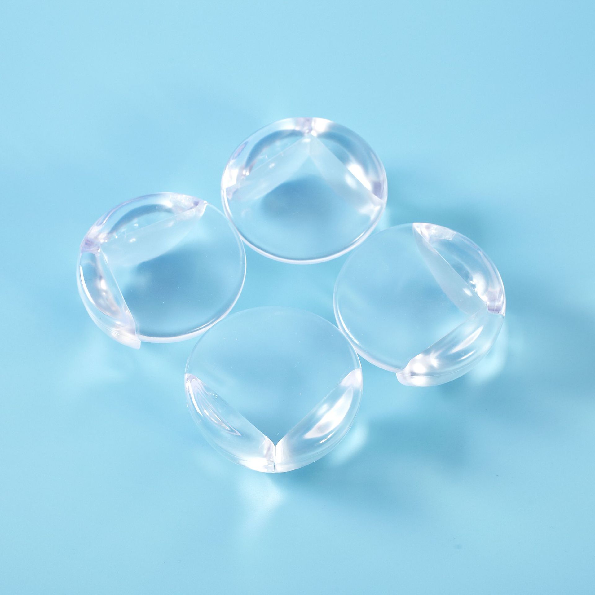 Kind Veiligheid Corner Protector Transparant 4 Stuks/pak Tafel Bescherming Van Kinderen Veilig Pvc Baby Beschermingsmiddelen: Ball Angle Guard