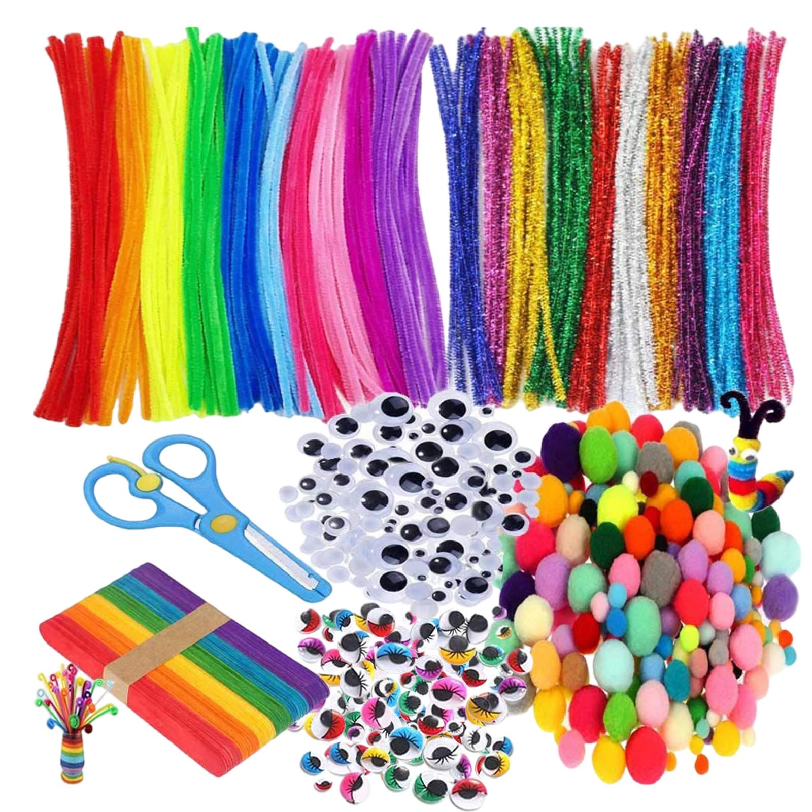 Arts Craft Supplies Kit DIY Art Assorted Materials for Toddlers Age 4 5 6