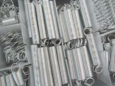 200 Pcs Spring Assortment Kit Compression & Extension Carburator Flat Hoop Set