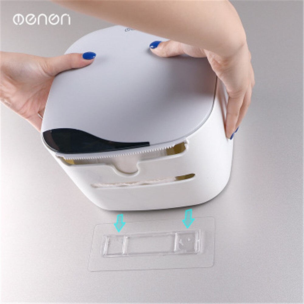 Double-Layer Toilet Paper Holder Waterproof Tissue Box Bathroom Roll Paper Tube Storage Box Home Tissue Organizer with Scroll