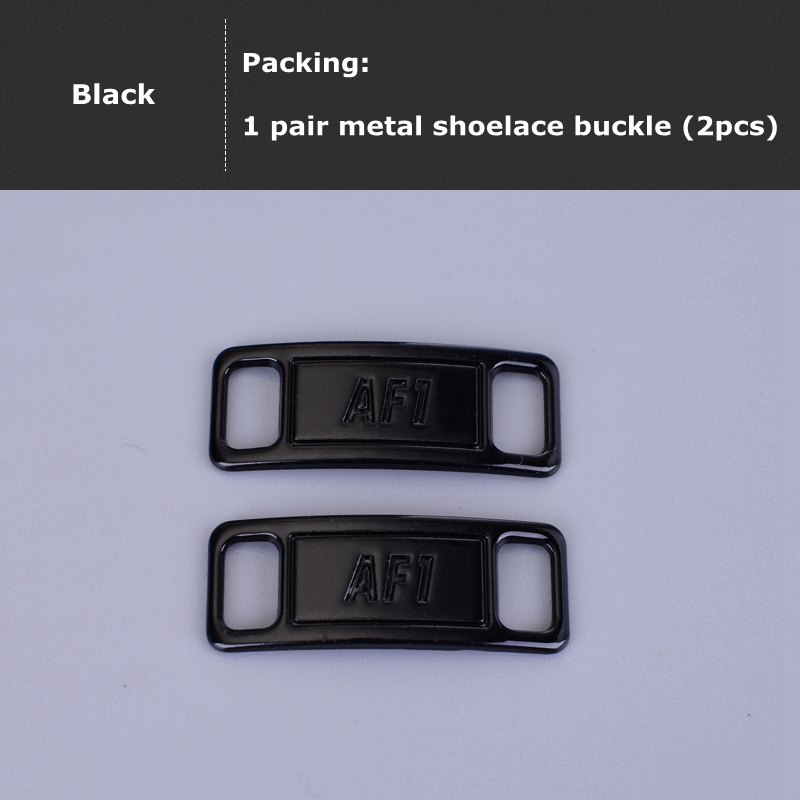 2 sztuk/para AF1/AJ sznurowadła klamra wysokiej jakości metalowy zamek akcesoria obuwnicze DIY zestawy dekoracyjne odpowiednie buty Air Force 0ne: Brązowy