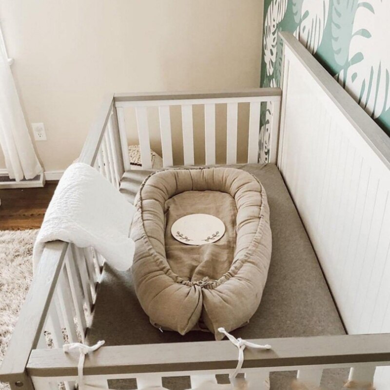 Detachable crib classic pattern baby sleep baby womb cotton