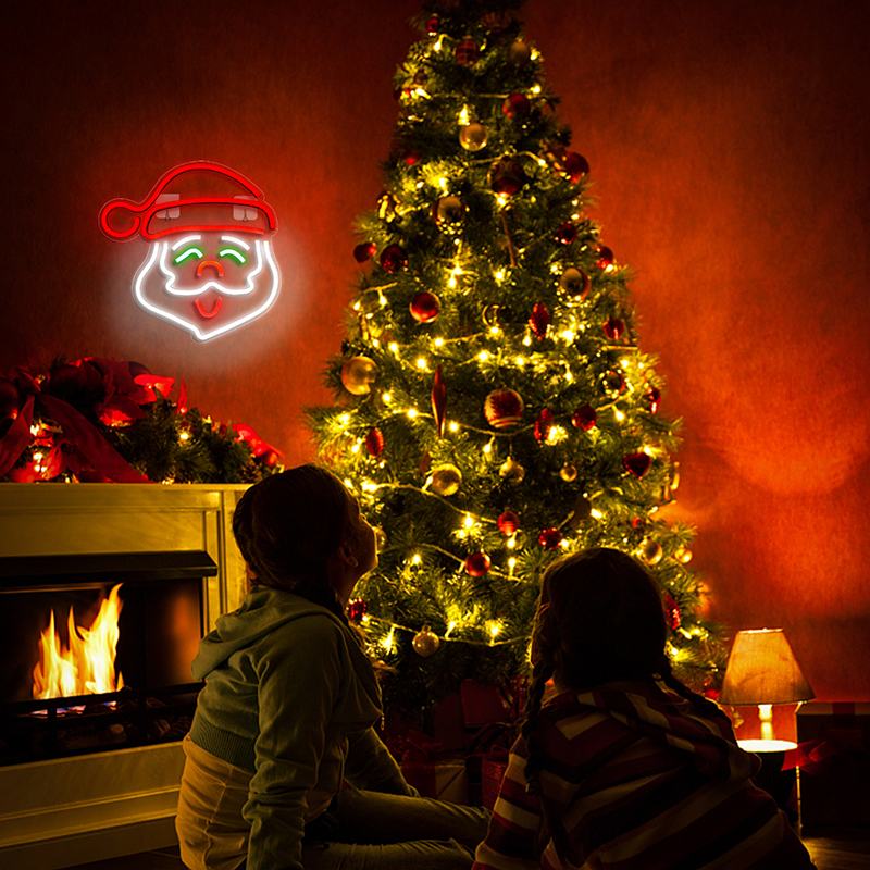 Christmas Decoration Neon Light Party Art Night Christmas Led Lights Luminous Light Usb With Switch Room Decor