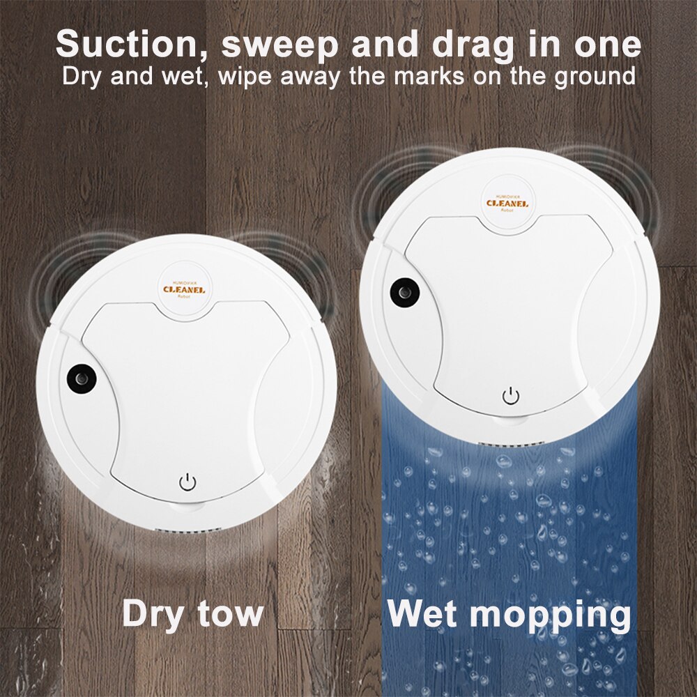 Smart Sweeping Robot 5In1 Sweeping Machine USB Charging with UVC Spray Disinfection Humidifier Home Multifunction Cleaning Tools