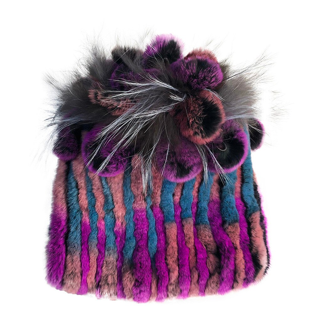Winter Hats Women Warmth Colorful Warm Caps Female Headgear Czapka GRS