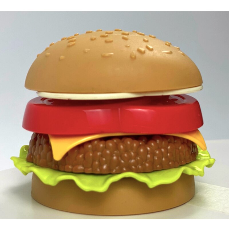 Jouets éducatifs de cuisine, nourriture artificielle pour enfant, ensemble de jeux de simulation, hamburger, dog, frites, fast food, restauration rapide,: 1pc Burger