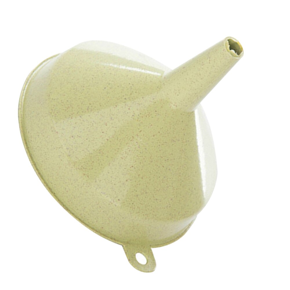 Kitchen Wheat Straw Funnel Liquid Oil Pour Transferring Round Mouth Funnel Hopper Gadget Tool Size for Household Kitchen (Beig: Green