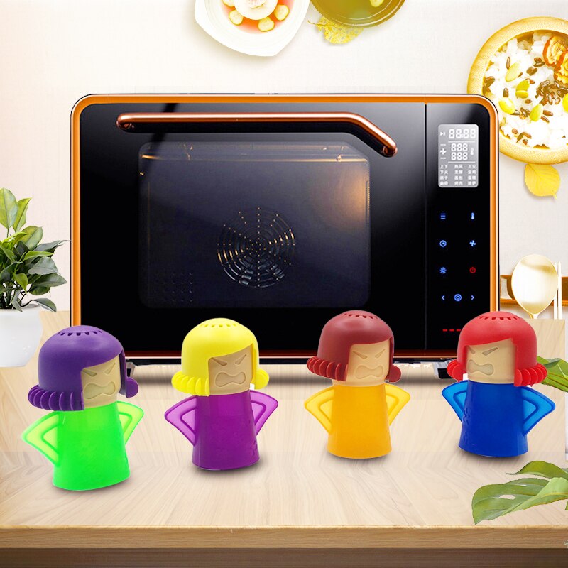 Anger Mama nettoyeur à micro-ondes four nettoyeur à vapeur nettoie facilement les appareils à micro-ondes pour la cuisine réfrigérateur outils de nettoyage
