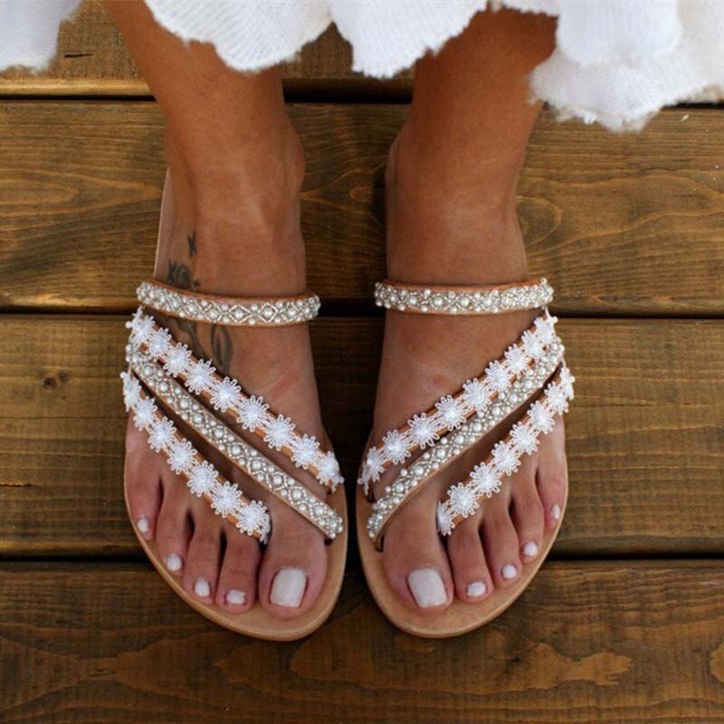 Sandalias Planas De Verano Para Mujer Con Lazo - Cómodas Y Elegantes Para El Día A Día