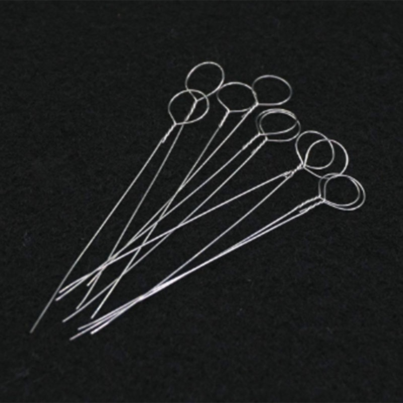 -10Pcs Ni-Cr Alloy 4Mm Dia Inoculating Loop For Lab Microbiology Tissue Culture