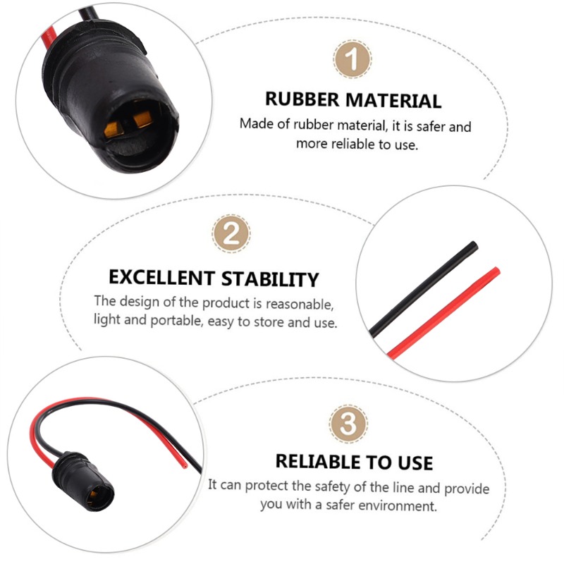 T10 car lamp socket bulb 147 rubber plug holder extension led lamp base holder wire adapter for  t10 w5w