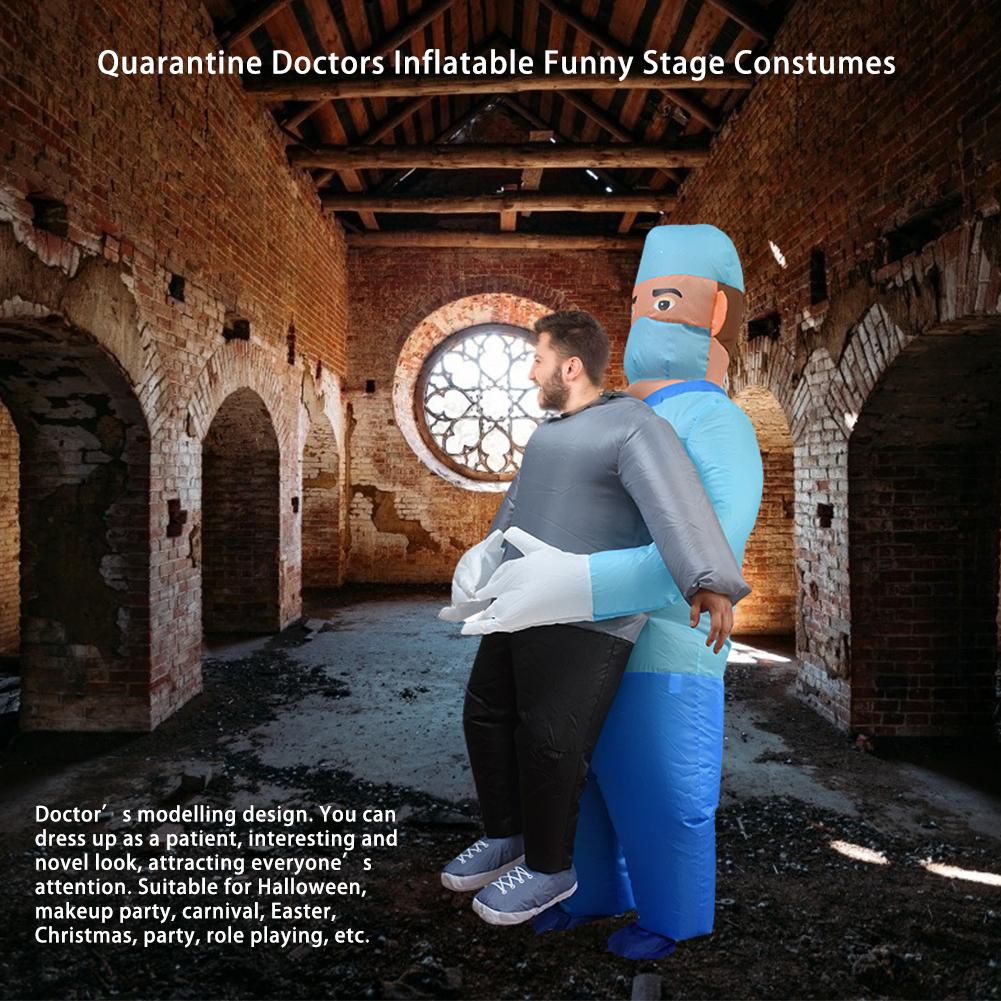 Quarantine Doctors Inflatable Funny Stage Constumes Halloween And Christmas Stage Performance Props In Stock