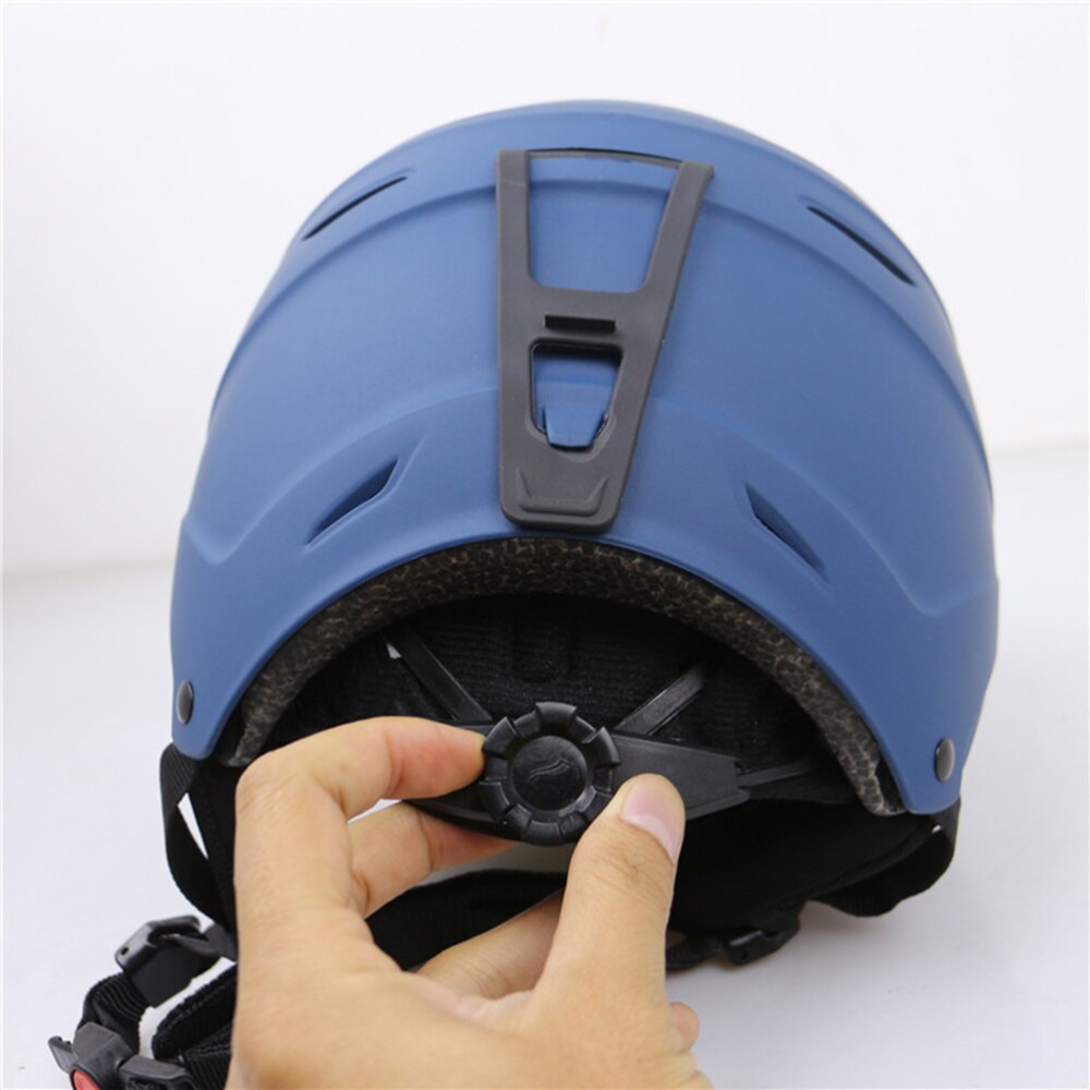 Ski Helmet Snowboard Helmet Men Skating Skateboard Skiing Protective Prop with Regulator (Matte Blue, S/M, 56-59cm)