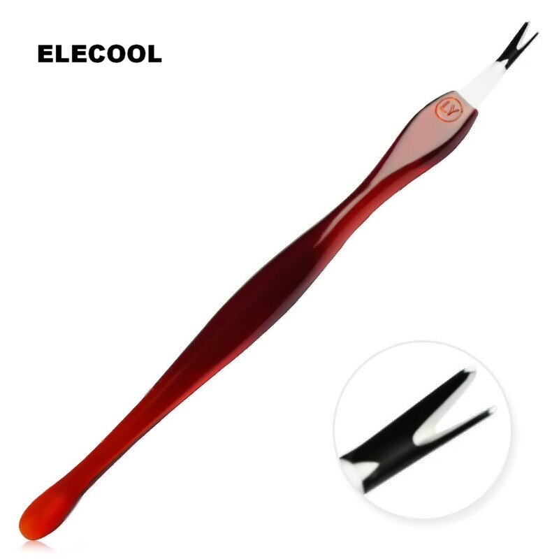 10 stuks /1- pack paars rood dode huid vork manicure nagelriem verwijderen pedicure trimmer nagelverzorging nagelriem reparatie rand duwer: Default Title