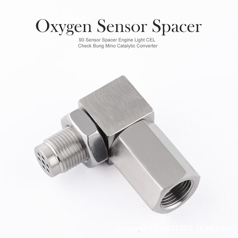 Oxygen Sensor Extender 90 Degree 02 Bung Extension Angled O2 Sensor Spacer PRO