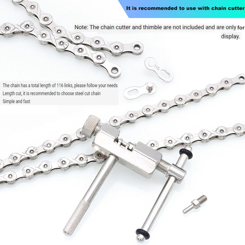 Ground Road Bike Chain 8/9/10/11 Speed Full Electroplating Chain 24/27/30 Speed Change With Quick Release Buckle