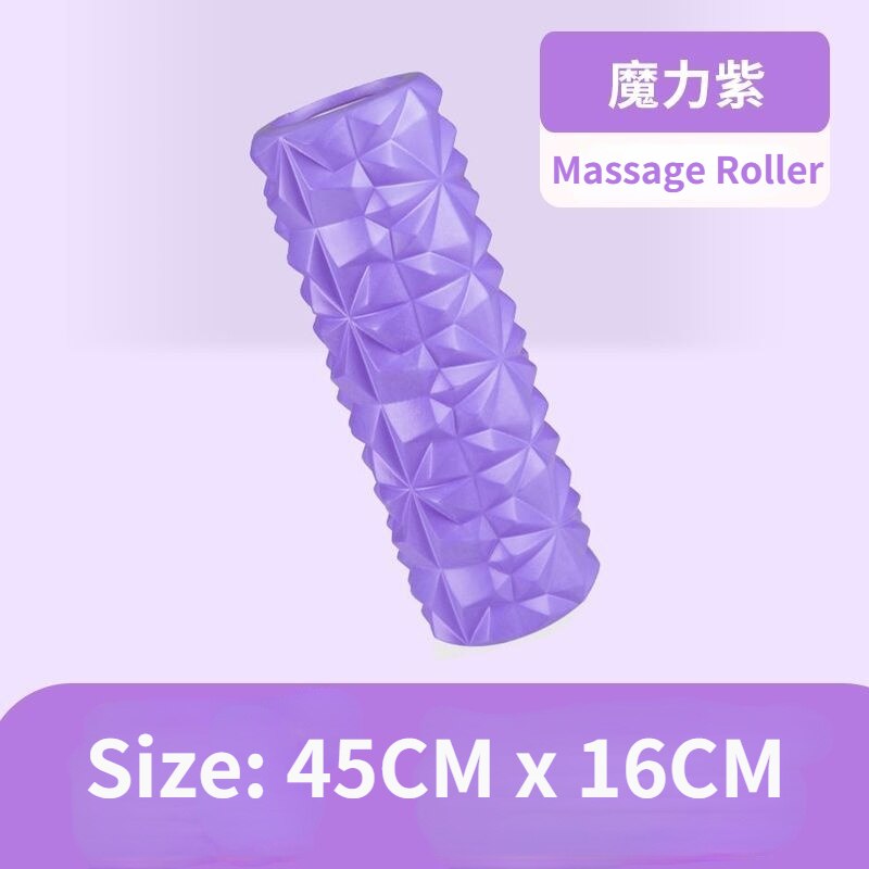Yoga Column Gym Fitness Foam Roller Pilates Yoga Exercise Back Muscle Massage Roller Soft Yoga Block Muscle roller: WHITE