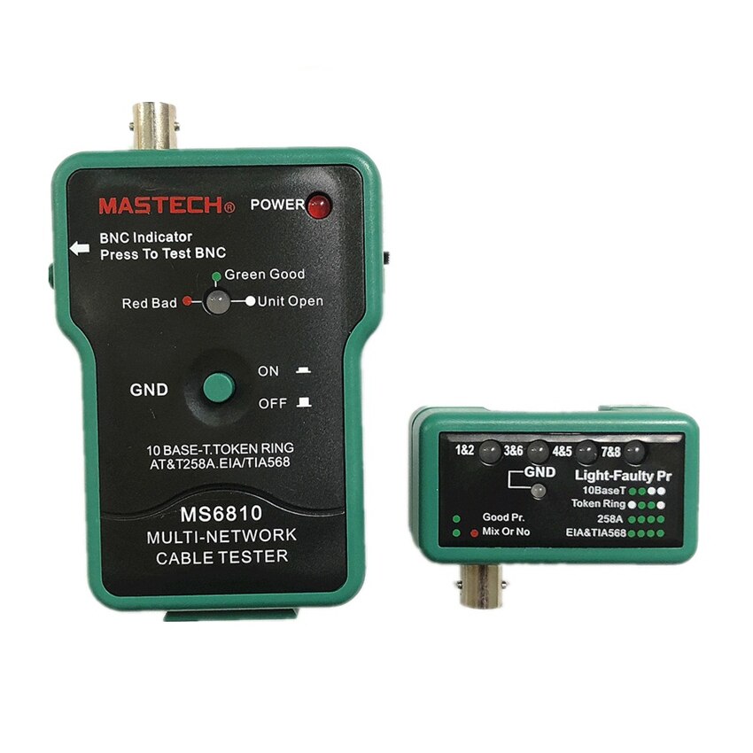 Mastech MS6810 Draagbare Professionele Multi Netwerk Kabel Tester Meter RJ45 Bnc Tests Voor Coaxiale Kabel Lan Tester