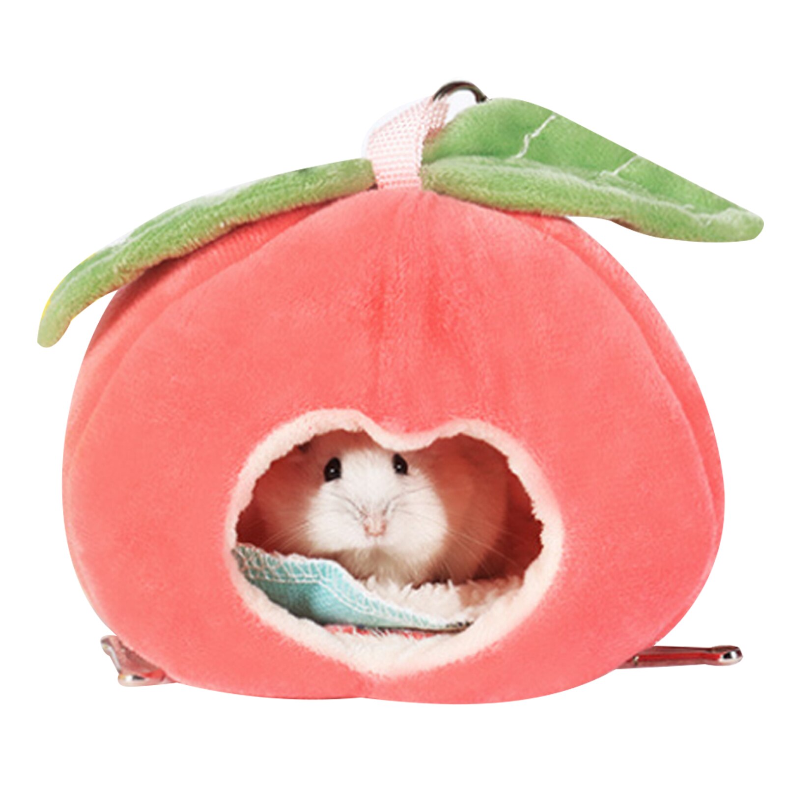 Kæledyr seng hamster hus vinter lille dyr bur sød frugt form reden gnaver marsvin pindsvin hængende rede: 2
