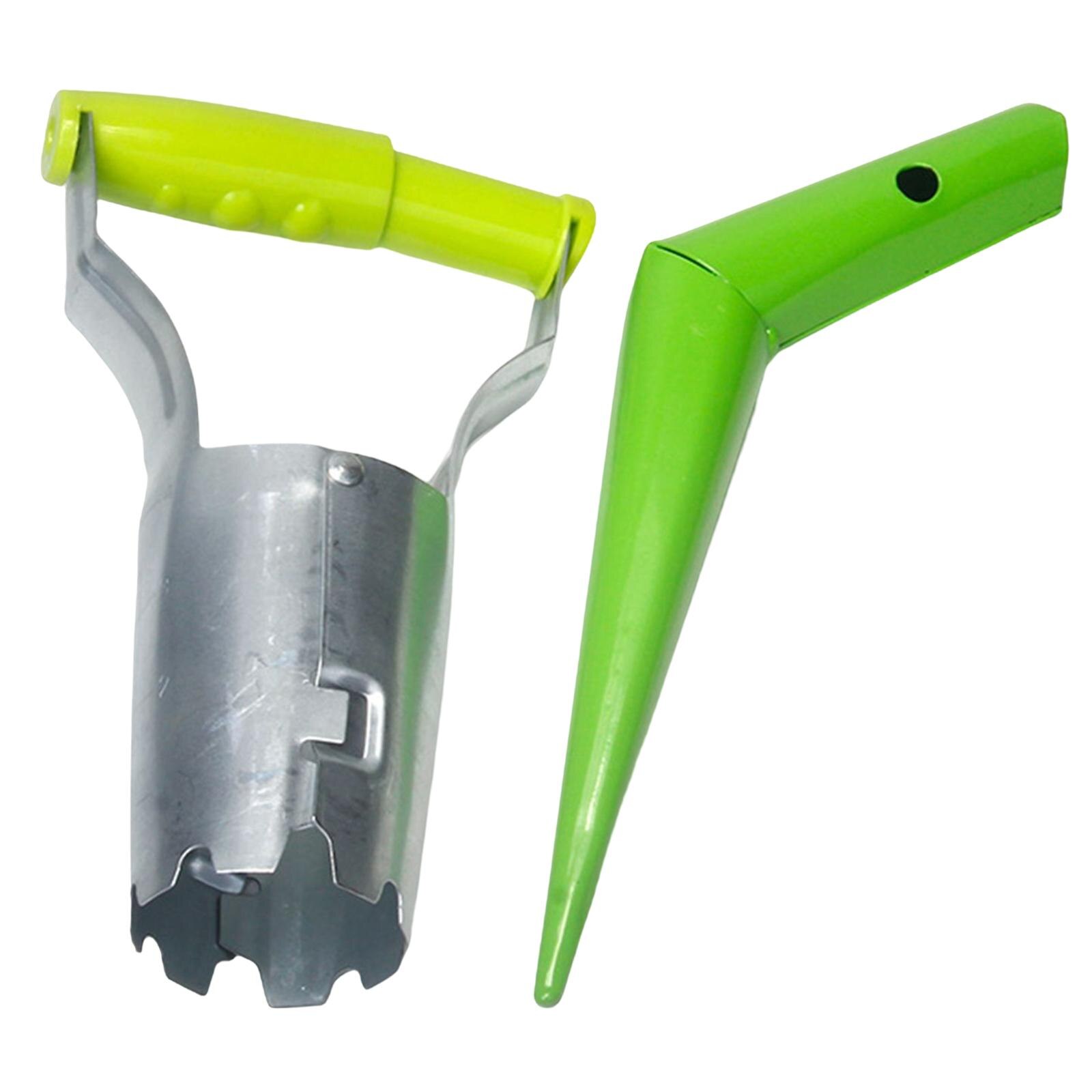 2x Bulb Planter &amp; Seed Sower Plant Hole Digger Hole Marker Tool Gardening Tools for Dahlias Daffodils Farming Tools