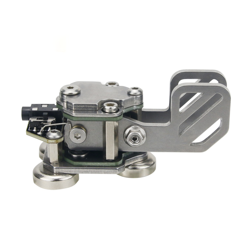 Stainless Steel Portable HF Shortwave Automatic CW Morse Code with Magnetic Amateur Radio Hand Key Morse CW Telegraph