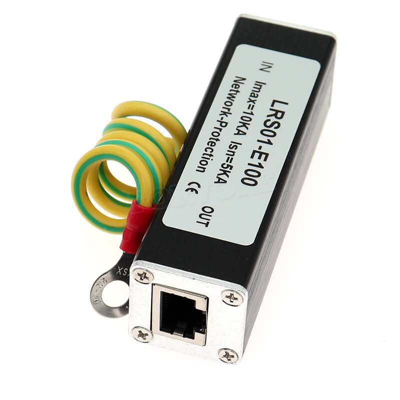 Lightning arrester computer single Network equipment monitoring signal RJ45 lightning protector arrester