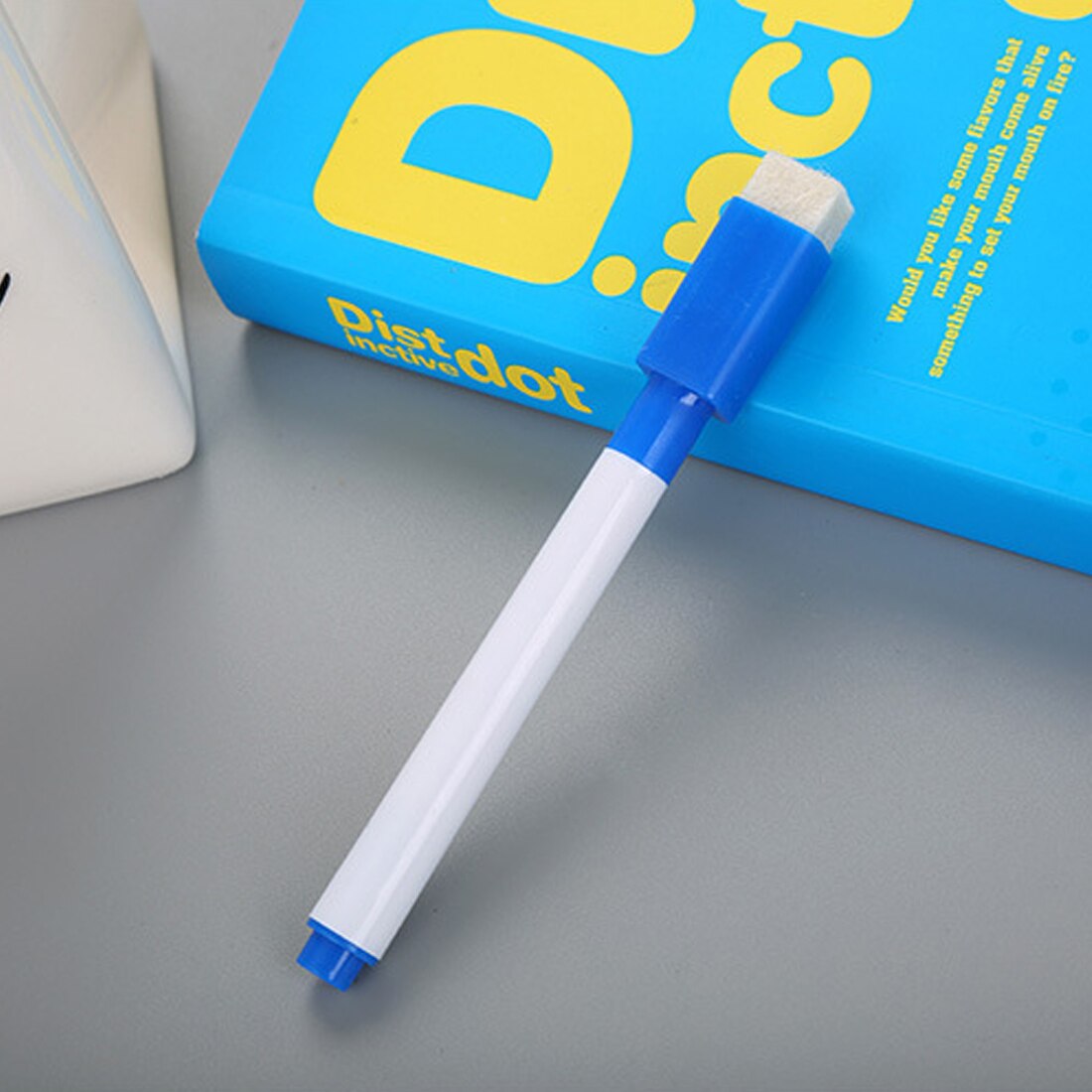 Fangnymph 5 stuks whiteboardstift op waterbasis met penseel voor schoolbenodigdheden en kantoorbenodigdheden