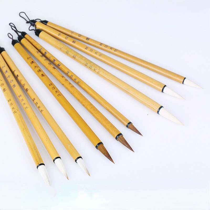 Wolf Wollen Meerdere Haar Kalligrafieborstel Chinese Schrijven Borstel Pen Set Aquarel Art Schilderij Borstels Levert Calligraphie