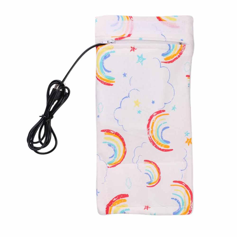 Baby Usb Flessenwarmer Draagbare Outdoor Baby Melk Voeden Verpleging Fles Verwarmd Cover Geïsoleerde Tas Reizen Melk Thermostaat: 09