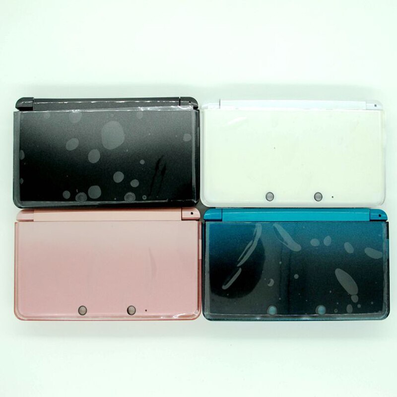 Carcasa completa para consola Nintendo 3DS, carcasa de cristal de goma pequeña para consola 3ds