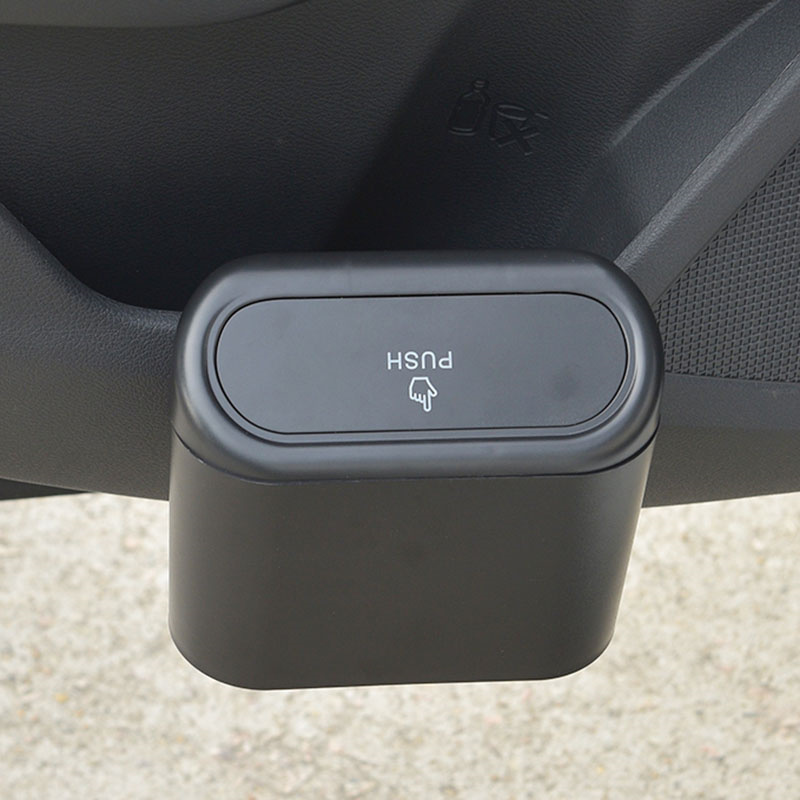 Auto Mülleimer hängen Fahrzeug Müll Staub Fall Aufbewahrung sbox Kunststoff Pressen Quadrat Mülleimer Typ Auto Auto Interieur Zubehör