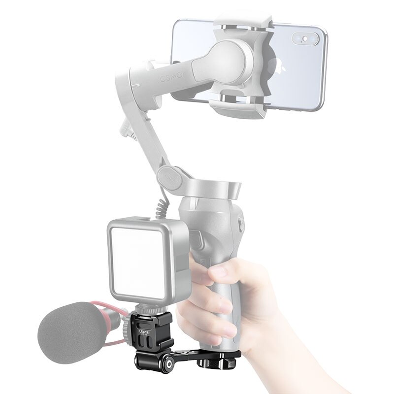 Ulanzi PT-13 Verlengen Triple Koude Schoen Beugel Mount Plaat Gimbal Accessoires Smartphone Slr Camera Vlog Plaat Voor Osmo Sony