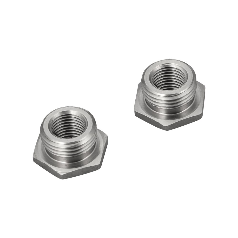 Adapter Reduzieren 02 O2 Sensor Ports Bungs 18MM Bis 12MM Fit Harley Stecker Edelstahl