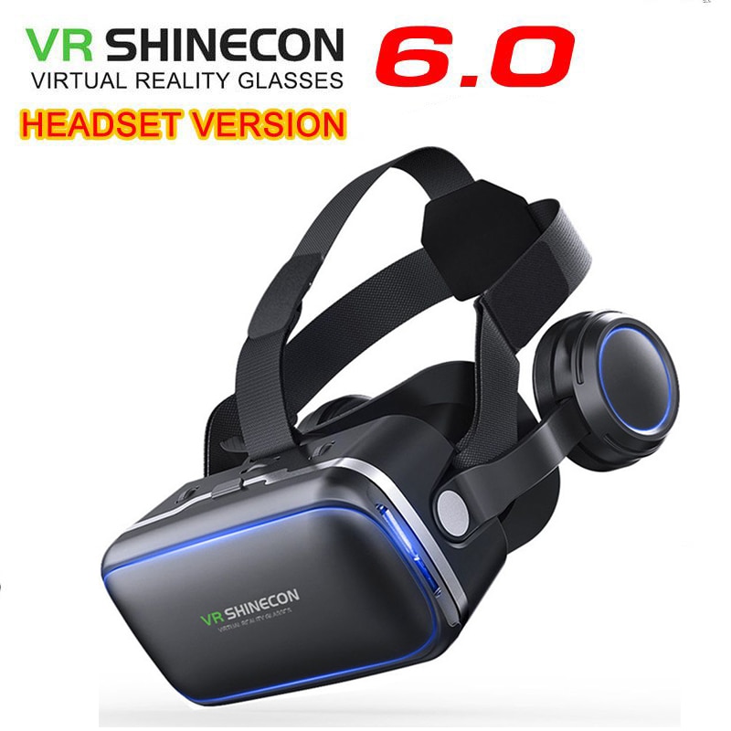 Pour Shinecon 6.0 Casque VR lunettes de réalité virtuelle 3D lunettes Casque Casque pour Smartphone téléphone portable Viar binoculaire jeu vidéo