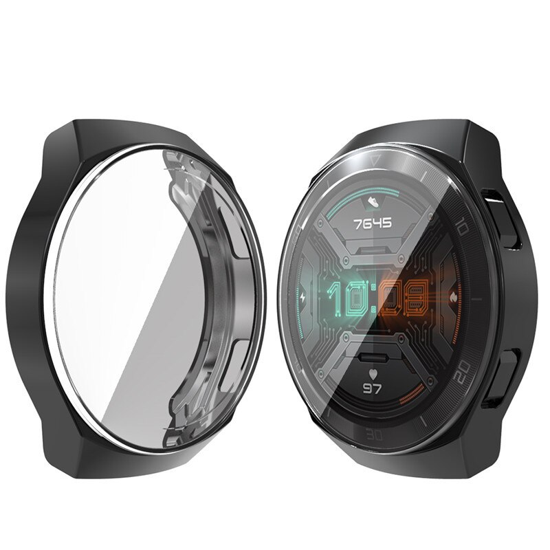 Funda para Huawei Watch GT 2e, carcasa suave de TPU, marco de cobertura completa, accesorios de reloj inteligente, parachoques + Protector de pantalla, reloj Huawei GT2E