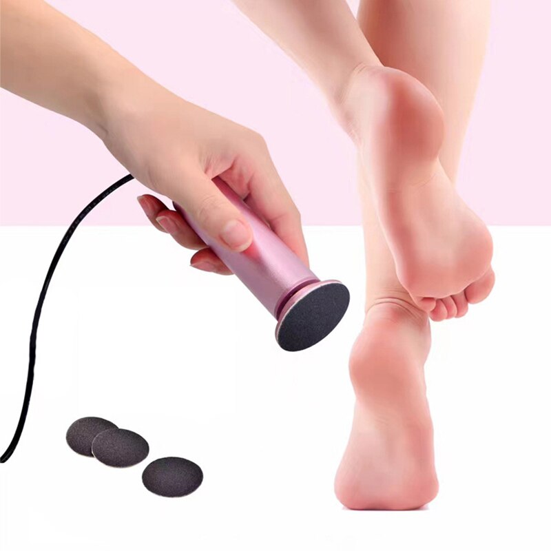 Elektrisk fodpolerer fodfil død hud callus remover fødder pedicure værktøjer plejeværktøjer glat fodplejemaskine