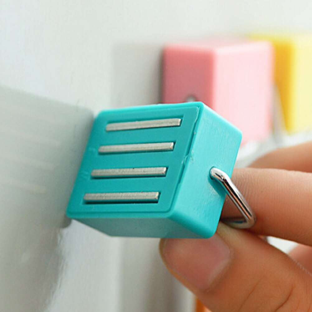1PC Super Suction Magnetic Hooks To Hang Free Microwave Refrigerator Trace Nail Wall storage hook