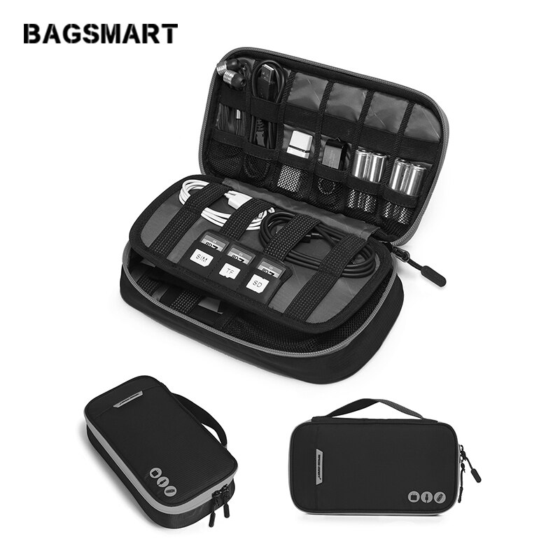 BAGSMART Reizen Accessoires Draagbare Elektronische Zakken Voor Telefoon Oplader Datakabel Sd-kaart USB Oortelefoon Pack Koffer