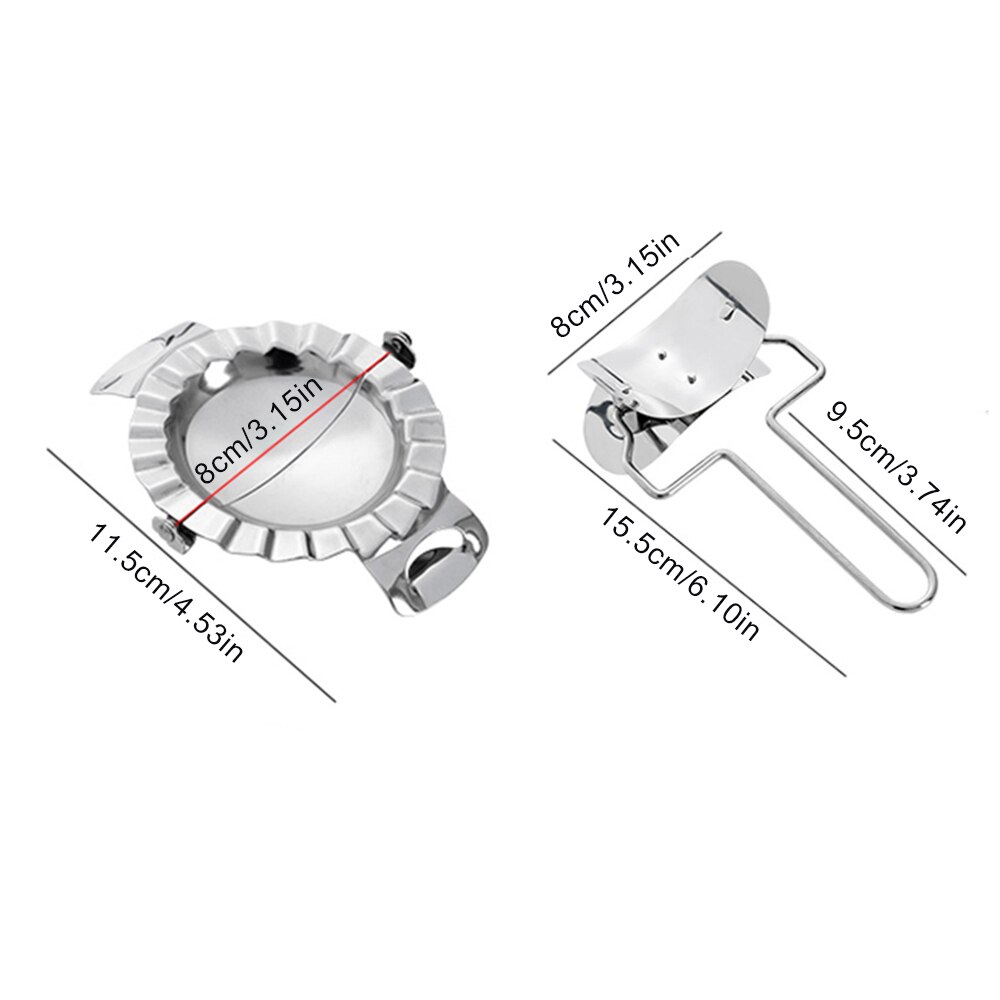 Stainless Steel Dumpling Wraper Mould Dough Circle Roller Machine Dumpling/Pie Maker Pizza Pastry Cutters Rolling Cooking Tools