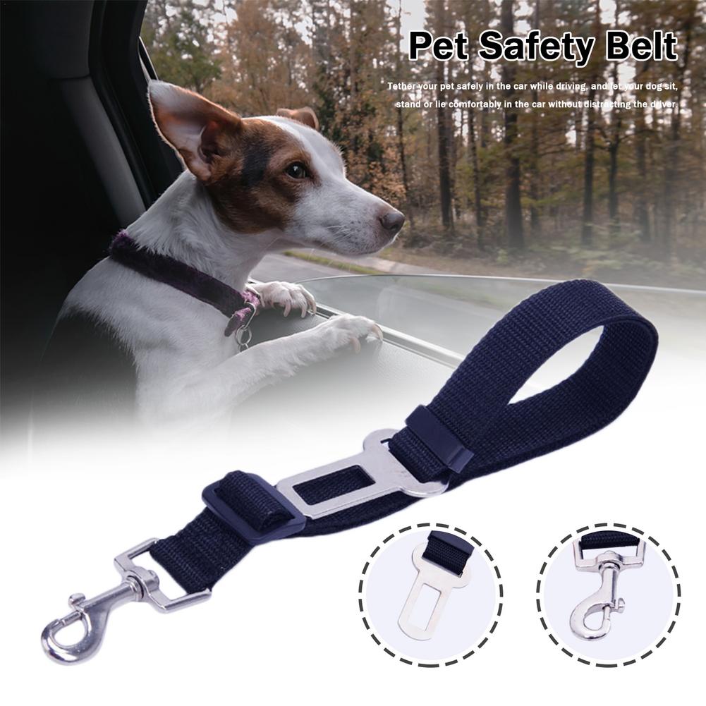 Huisdier Kat Hond Autostoel Veiligheidsgordel Touw Verstelbare Stof Harness Leash Voor Small Medium Honden Reizen clip Voor Huisdieren