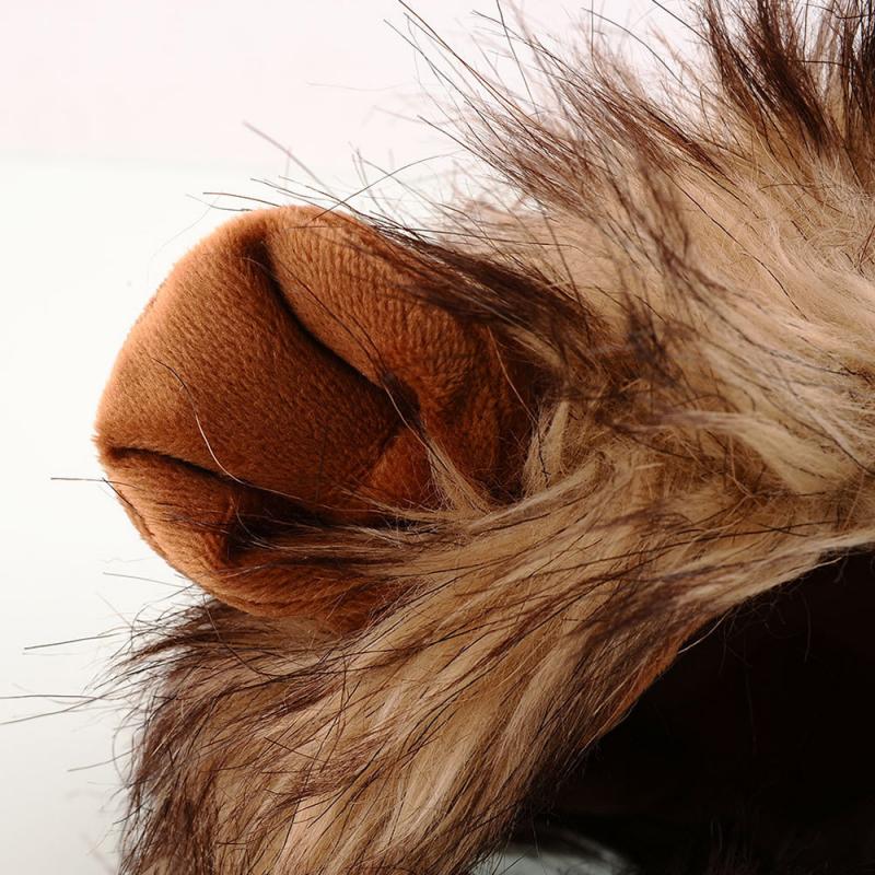 Funny Cute Pet Cat Costume Lion Mane Hair Cap Hat For Cat Dog Halloween Christmas Clothes Fancy Dress With Ears Cat Costumes