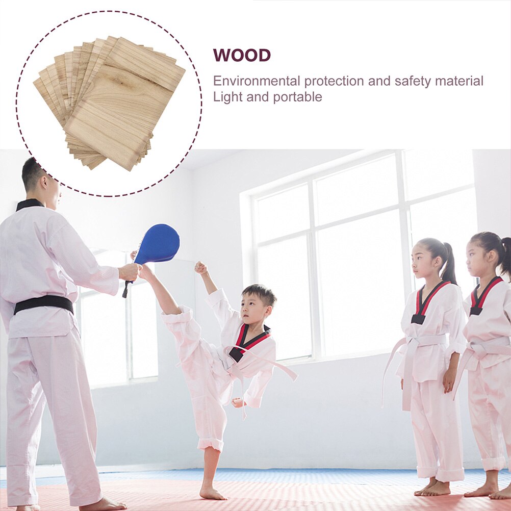 9Pcs Karate Remmen Board Taekwondo Boards Taekwondo Breakable Plaat Hout Breken Boards