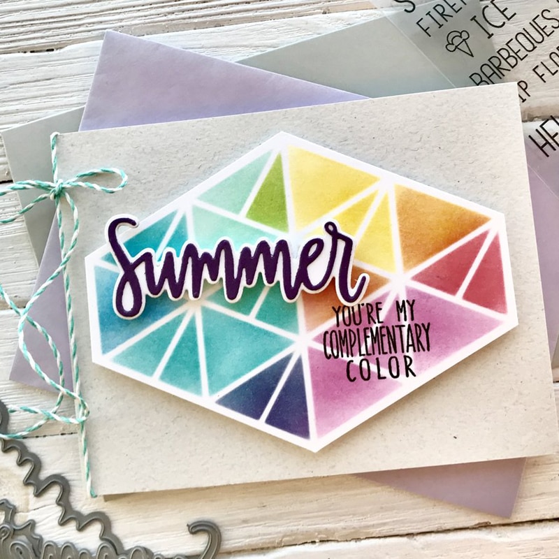 Mesh Triangles Layers Plastic Stencils for DIY Scrapbooking Decorative Crafts Embossing Paper Card Painting Templates