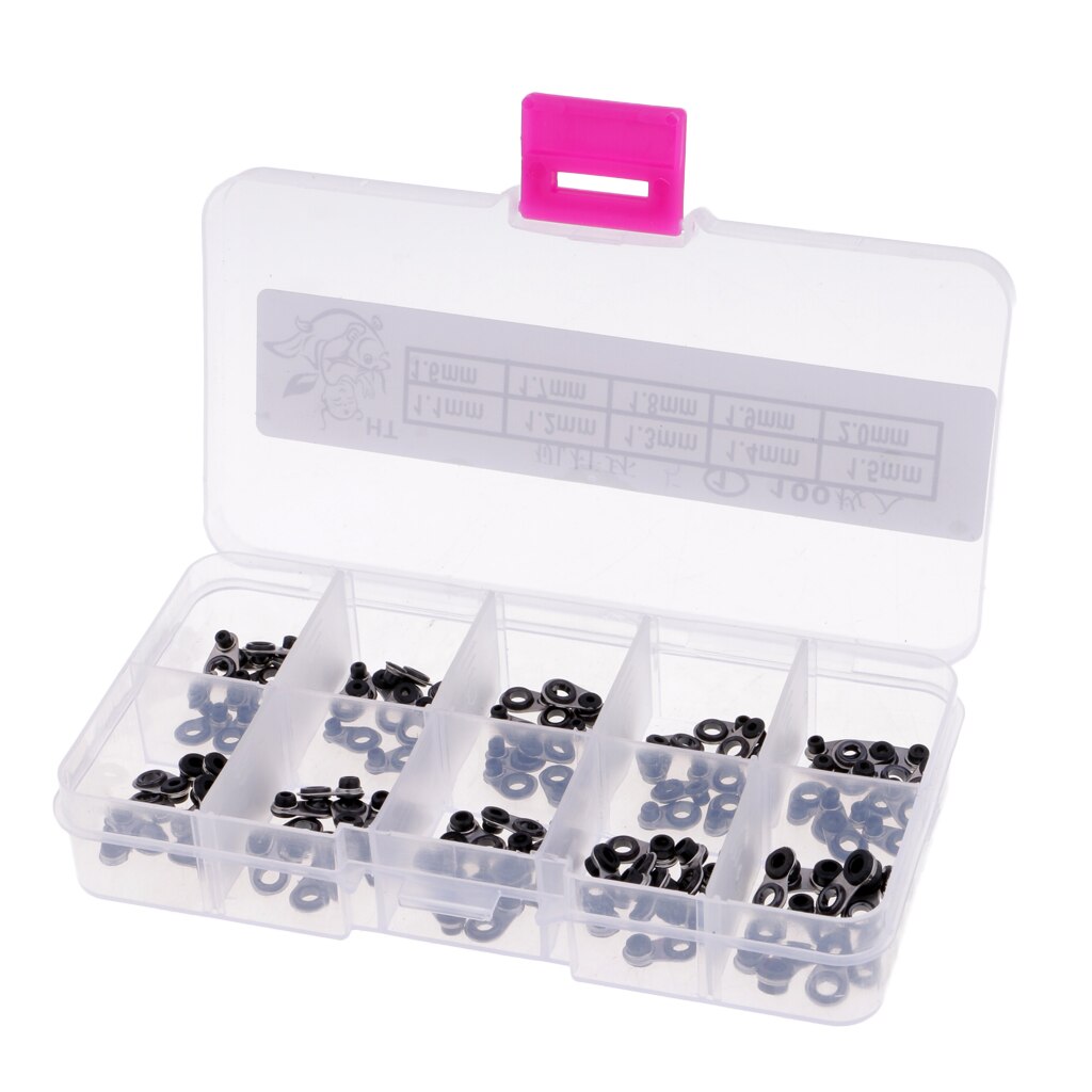 100pcs Black Fishing Rod Guides Tip Fishing Rod Eye Ring Rod Repair Kit Stainless Steel Frame
